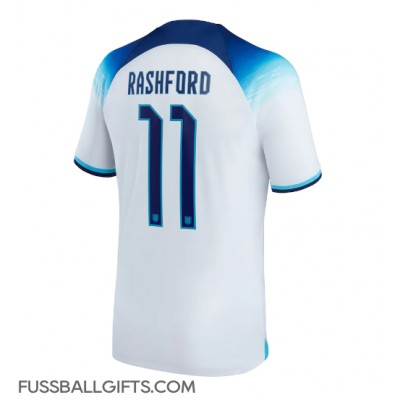 England Marcus Rashford #11 Fußballbekleidung Heimtrikot WM 2022 Kurzarm